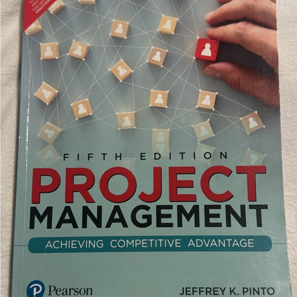 Project Management Book by Jeffrey K. Pinto